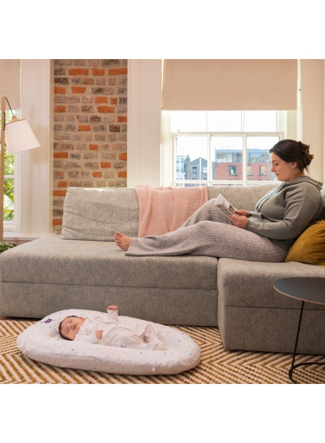 Clevamama ClevaFoam Baby Pod, White (0-6m) - Terrazzo - Image 5